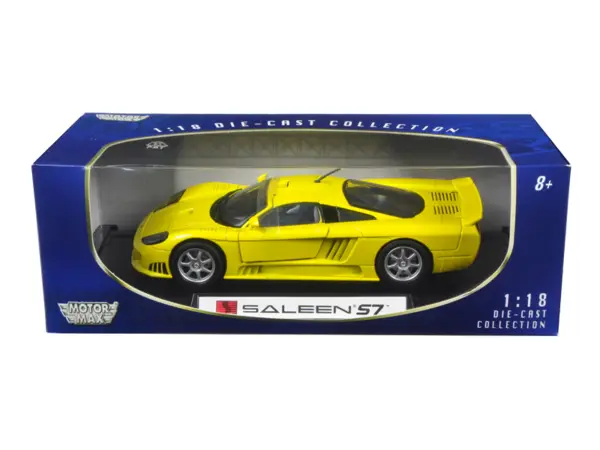 Saleen S7 Yellow 1/18 Diecast Model Car by Motormax #1