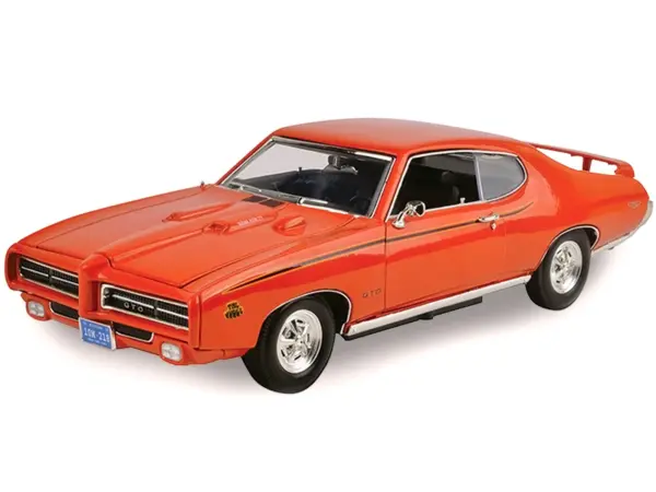 1969 Pontiac GTO Judge Orange 1/18 Diecast Model Car by Motormax #2