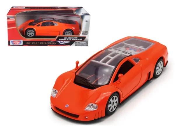 Volkswagen Nardo W12 Show Car Orange 1/18 Diecast Model Car by Motormax #1