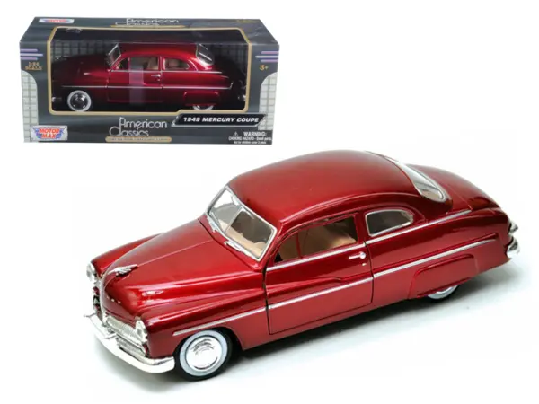 1949 Mercury Red 1/24 Diecast Model Car by Motormax #1