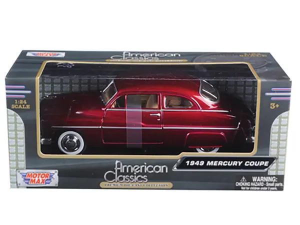 1949 Mercury Red 1/24 Diecast Model Car by Motormax #3