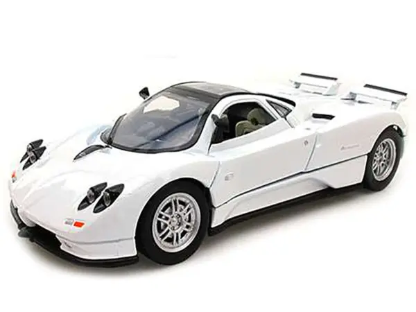 Pagani Zonda C12 White 1/24 Diecast Car Model by Motormax #2