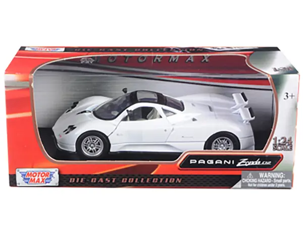 Pagani Zonda C12 White 1/24 Diecast Car Model by Motormax #3