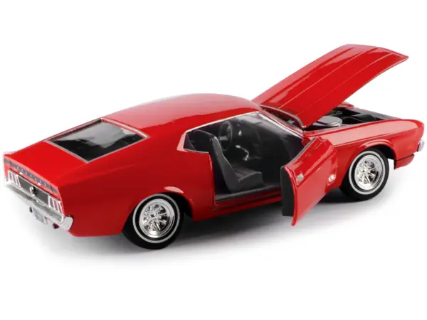 1971 Ford Mustang Sportsroof Red 1/24 Diecast Model Car by Motormax #2