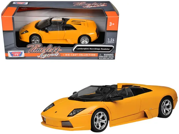 Lamborghini Murcielago Roadster Orange 1/24 Diecast Model Car by Motormax #1