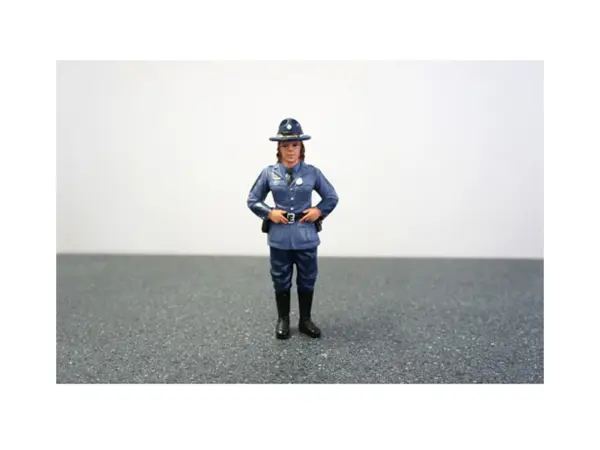 State Trooper Sharon Figure For 1:24 Diecast Model Cars by American Diorama #1