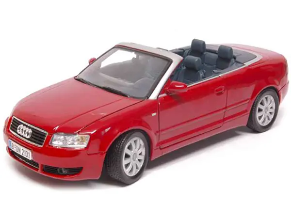 Audi A4 Red Convertible 1/18 Diecast Model Car by Motormax #2