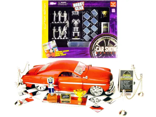 "Car Show Trophy Winner" Accessories Set for 1/24 Model Cars by Phoenix Toys #1