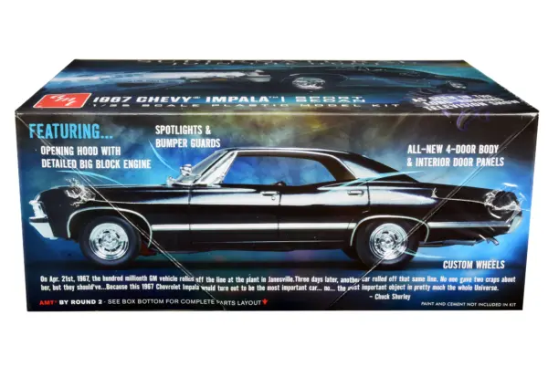 Skill 2 Model Kit 1967 Chevrolet Impala Sport Sedan "Supernatural" (2005) TV Series 1/25 Scale Model by AMT #3
