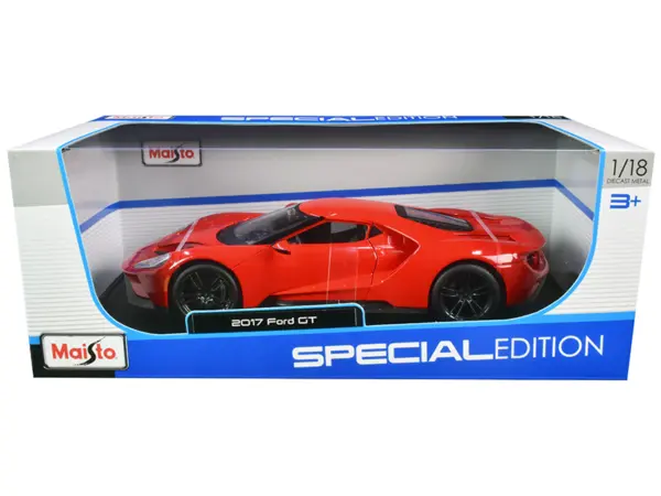2017 Ford GT Red with Black Wheels "Special Edition" 1/18 Diecast Model Car by Maisto #1