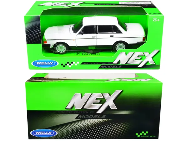 Volvo 240 GL White "NEX Models" 1/24 Diecast Model Car by Welly #3