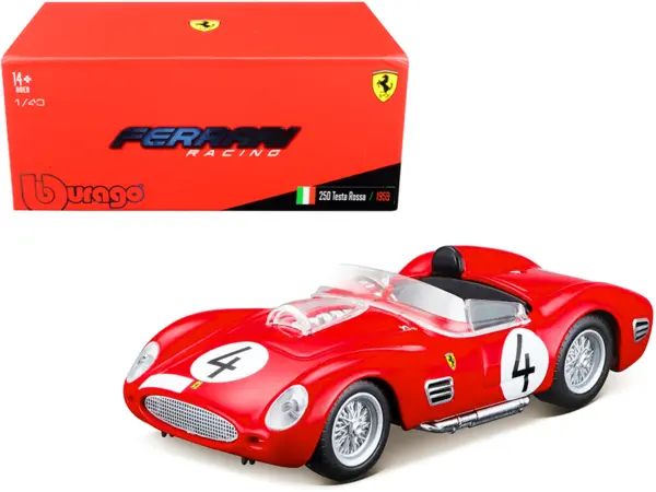Ferrari 250 Testa Rossa #4 P. Hill - O. Gendebien Nurburgring 1000km (1959) 1/43 Diecast Model Car by Bburago #1