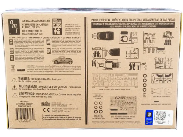 Skill 2 Model Kit 1937 Chevrolet Bonneville Racer "Salt Shaker" 1/25 Scale Model by AMT #4