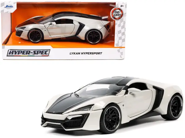 Lykan Hypersport Gray and Black "Hyper-Spec" Series 1/24 Diecast Model Car by Jada #1