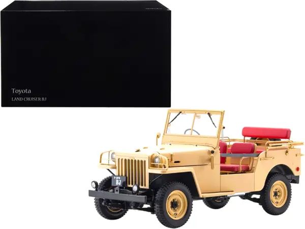 Toyota Land Cruiser BJ RHD (Right Hand Drive) Beige 1/18 Diecast Model Car by Kyosho #1