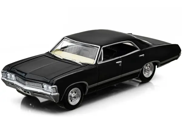 1967 Chevrolet Impala Sport Sedan Tuxedo Black "Hobby Exclusive" 1/64 Diecast Model Car by Greenlight #2