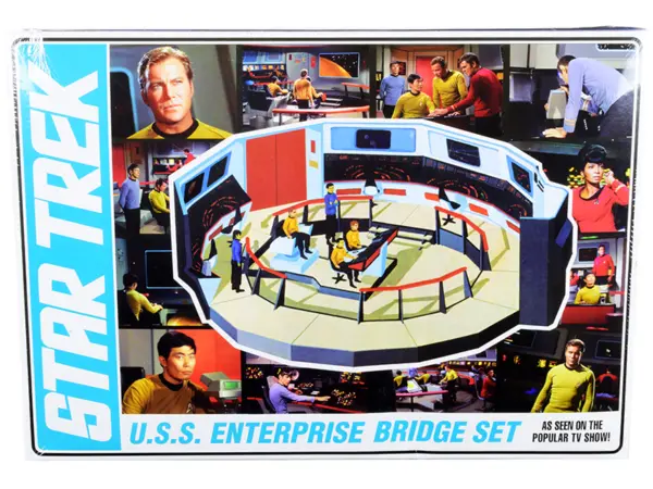 Skill 2 Model Kit U.S.S. Enterprise Command Bridge Set "Star Trek" (1966-1969) TV Show 1/32 Scale Model by AMT #1