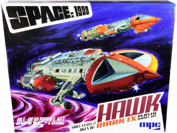 Skill 2 Model Kit Hawk Mark IX Space Fighter "Space: 1999" (1975-1977) TV Show 1/48 Scale Model by MPC #1