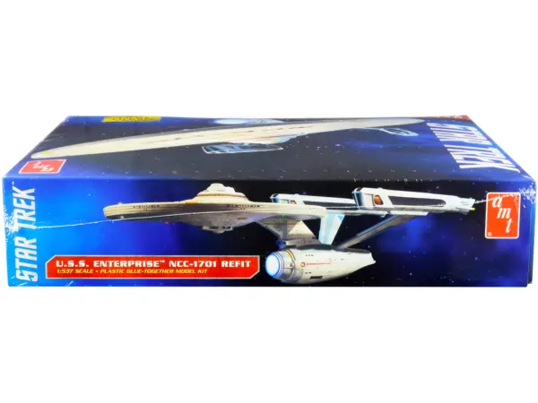 Skill 2 Model Kit U.S.S. Enterprise NCC-1701 Refit Starship "Star Trek" 1/537 Scale Model by AMT #2