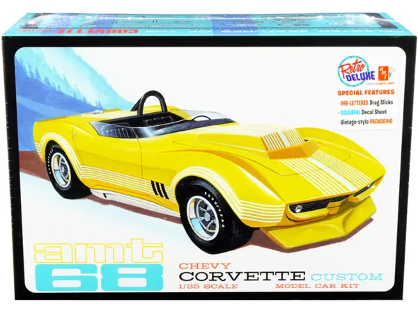 Skill 2 Model Kit 1968 Chevrolet Corvette Custom 1/25 Scale Model by AMT #1