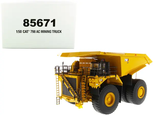 CAT Caterpillar 798 AC Mining Truck "High Line Series" 1/50 Diecast Model by Diecast Masters #1