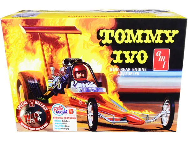 Skill 2 Model Kit Tommy Ivo Rear Engine Dragster 1/25 Scale Model by AMT #1