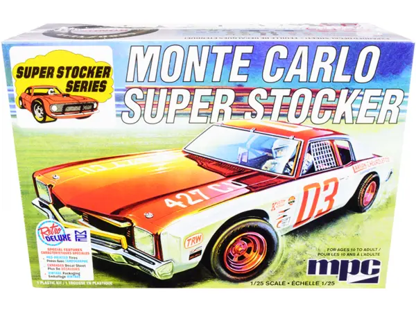 Skill 2 Model Kit 1971 Chevrolet Monte Carlo Super Stocker 1/25 Scale Model by MPC #1