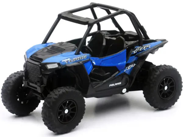 Polaris RZR XP Turbo DOHC Mini ATV Blue and Black Diecast Model by New Ray #2