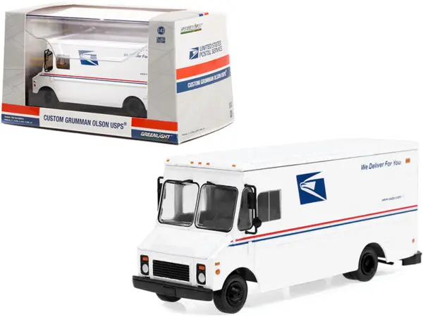 Grumman Olson Custom Delivery Truck White USPS "United States Postal Service" 1/43 Diecast Model by Greenlight #1