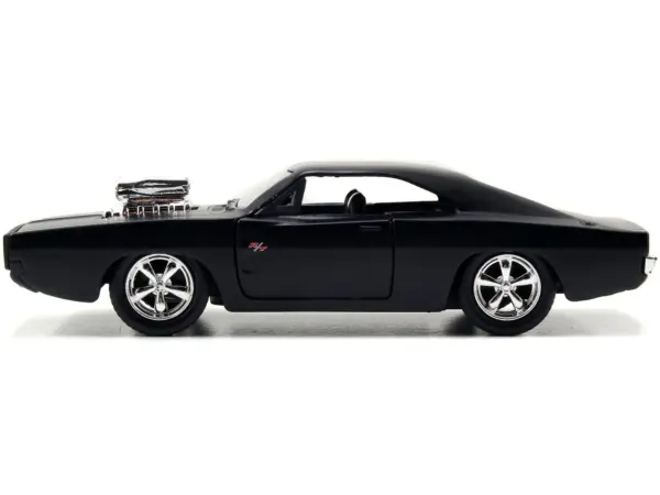 Dom's Dodge Charger R/T Matt Black "Fast & Furious" Movie 1/32 Diecast Model Car by Jada #2