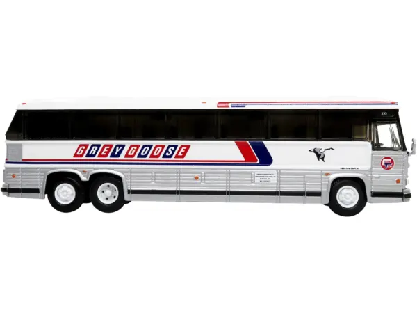 MCI MC-12 Coach Classic Bus "Grey Goose Lines" Destination: Winnipeg (Manitoba Canada) "Vintage Bus & Motorcoach Collection" 1/87 Diecast Model by Iconic Replicas #2