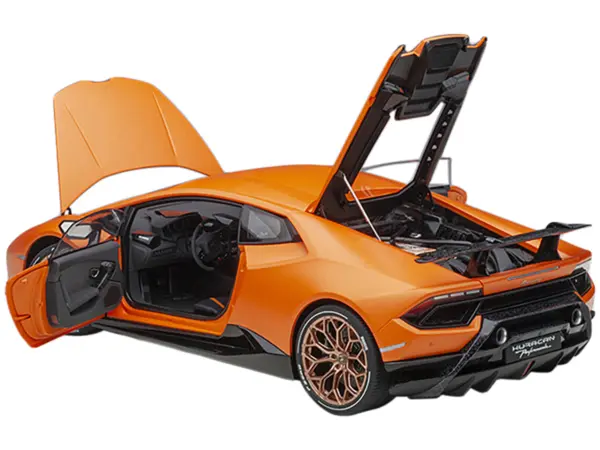 Lamborghini Huracan Performante Arancio Anthaeus / Matt Orange with Copper Wheels 1/12 Model Car by Autoart #2