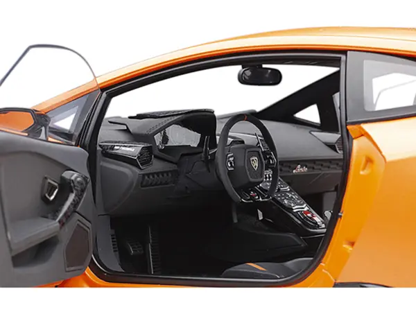 Lamborghini Huracan Performante Arancio Anthaeus / Matt Orange with Copper Wheels 1/12 Model Car by Autoart #4