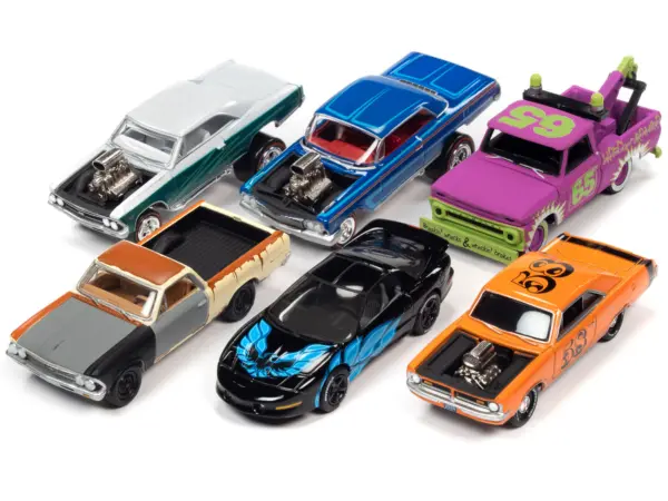 "Street Freaks" 2021 Set B of 6 Cars Release 4 1/64 Diecast Model Cars by Johnny Lightning #2