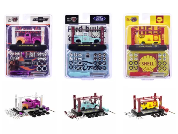 Model Kit 3 piece Car Set Release 68 Limited Edition to 9600 pieces Worldwide 1/64 Diecast Model Cars by M2 Machines #1