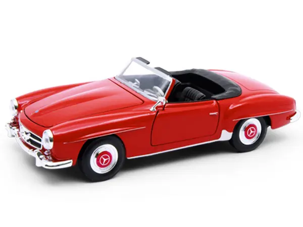 1955 Mercedes-Benz 190 SL Red "NEX Models" Series 1/24 Diecast Model Car by Welly #2