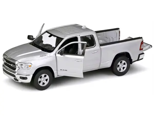 2019 RAM 1500 Pickup Truck Silver Metallic "NEX Models" Series 1/27 Diecast Model Car by Welly #2