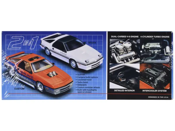 Skill 2 Model Kit 1988 Dodge Shelby Daytona Z 2-in-1 Kit 1/25 Scale Model by MPC #2