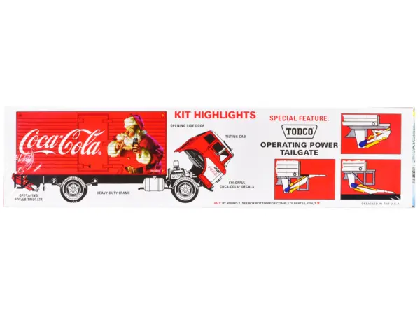 Skill 3 Model Kit Ford C-600 City Delivery Truck "Holiday Hauler - Coca-Cola" 1/25 Scale Model by AMT #3