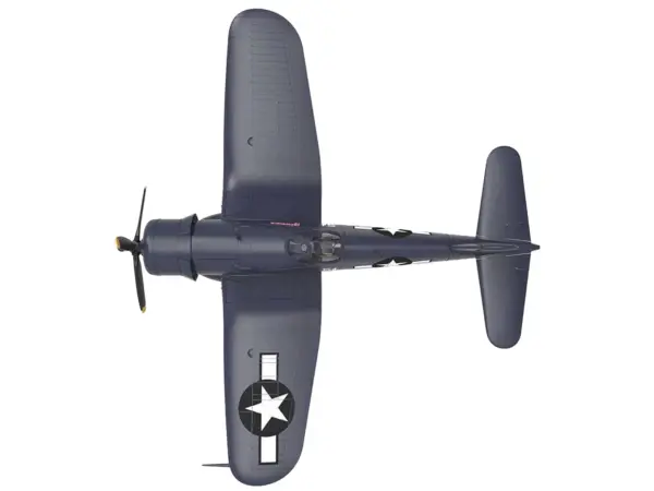 Vought F4U-1D Corsair Fighter Aircraft "Robert Wade VMF-323 Death Rattlers Yontan Airfield Okinawa" (1945) United States Marine Corps "Planes of World War II" Series 1/72 Diecast Model Airplane by Luppa #5