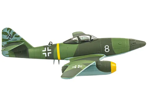 Messerschmitt Me 262 Fighter Aircraft "White 8 258 aerial victory ace Walter Nowotny Kommando Nowotny Germany" (1944) German Luftwaffe 1/72 Diecast Model Airplane by Luppa #3