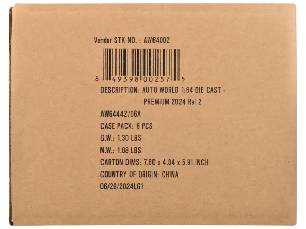 Auto World Premium 2024 Set A of 6 pieces Release 2 1/64 Diecast Model Cars by Auto World #3