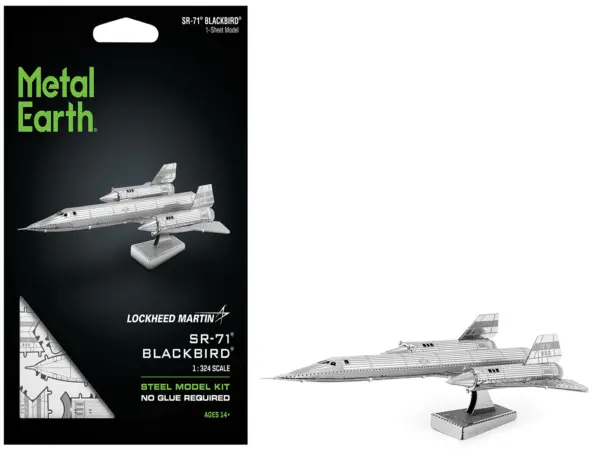 Model Kit Lockheed Martin SR-71 Blackbird Aircraft (Moderate Difficulty) Steel Model by Metal Earth #1