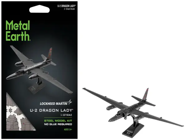 Model Kit Lockheed Martin U-2 Dragon Lady Aircraft "United States Air Force" (Moderate Difficulty) Steel Model by Metal Earth #1