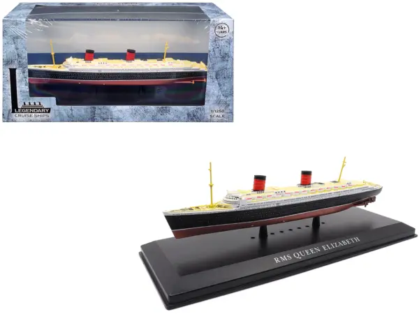 RMS Queen Elizabeth Passenger Ship 1/1250 Diecast Model by Legendary Cruise Ships #1