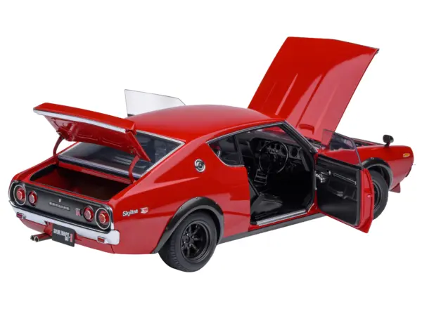 Nissan Skyline 2000GT-R (KPGC110) Tuned Version RHD (Right Hand Drive) Red 1/18 Model Car by Autoart #2