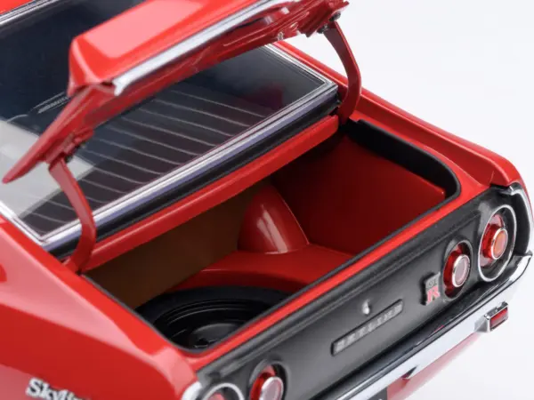 Nissan Skyline 2000GT-R (KPGC110) Tuned Version RHD (Right Hand Drive) Red 1/18 Model Car by Autoart #5