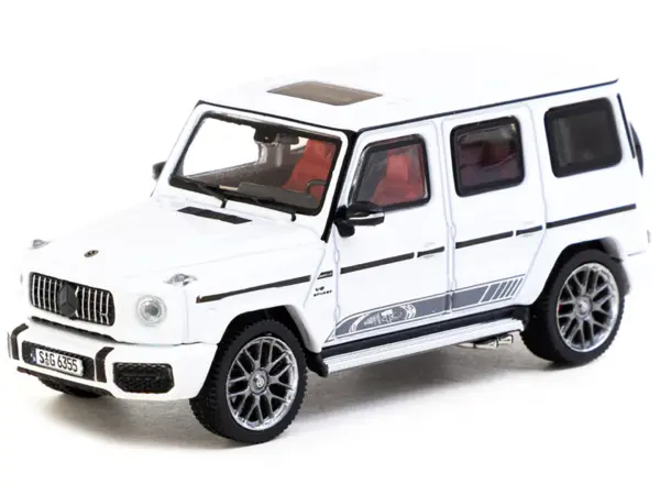 Mercedes-AMG G 63 "Edition 55" White "Road64" Series 1/64 Diecast Model Car by Tarmac Works #2