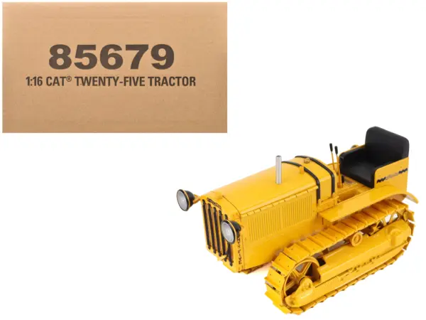 CAT Caterpillar Twenty Five Tractor Yellow "Vintage" Series 1/16 Diecast Model by Diecast Masters #1
