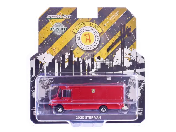 2020 Step Van with Traffic Cone Mounts "Village of Arlington Heights Public Works" Red "Hobby Exclusive" Series 1/64 Diecast Model Car by Greenlight #3